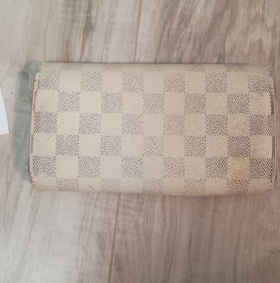 LOUIS VUITTON Portefeuille Sarah N61735 Damier Azur Wallet - Picture 2 of 11